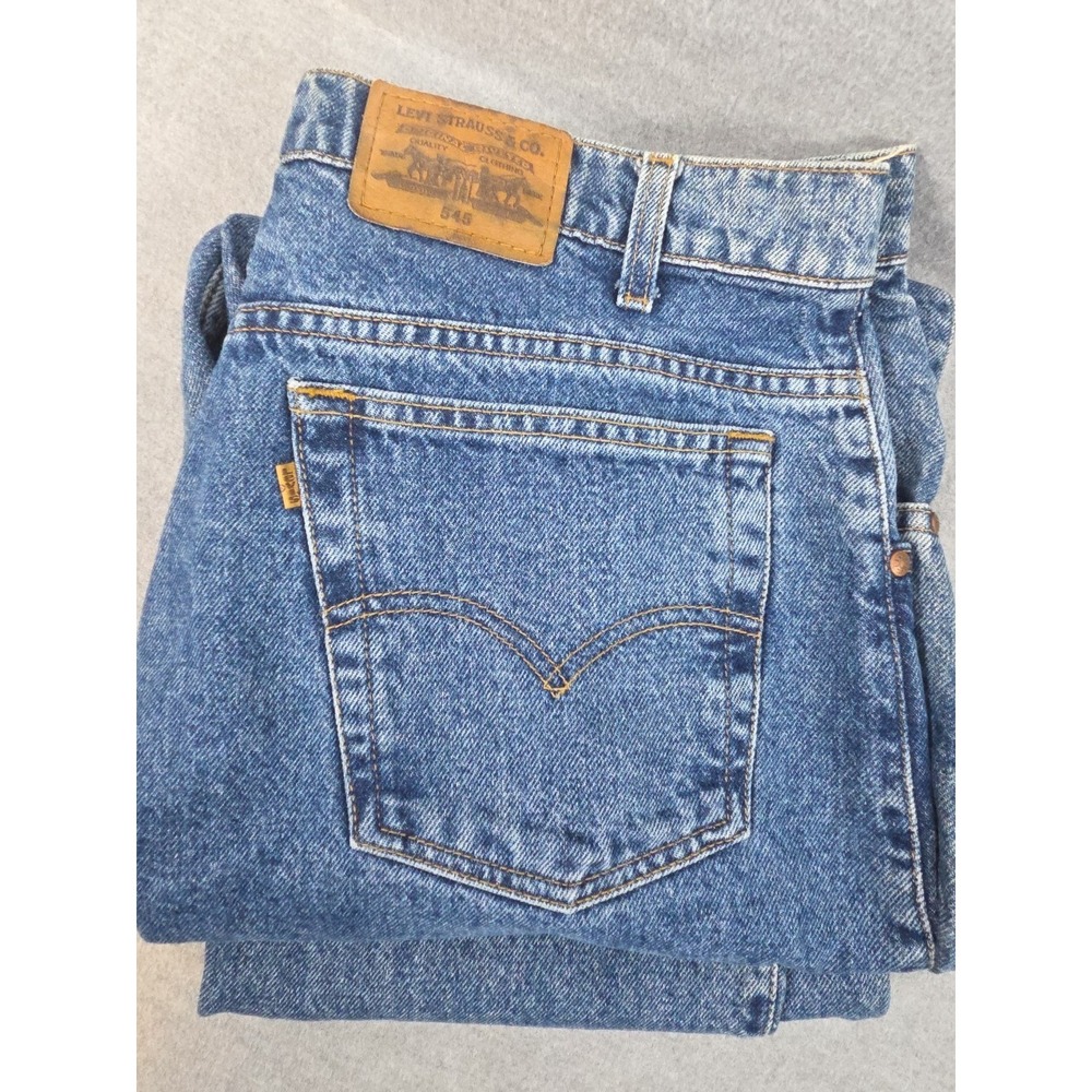 Levis 545 Loose Fit Jeans Mens‎ 36x29 Brown Tab Vintage 1993 Retro Medium Wash